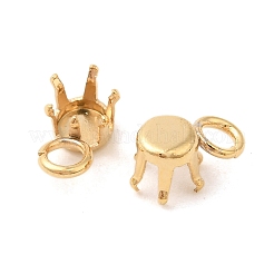 Ion Plating(IP) 304 Stainless Steel Charms Rhinestone Claw Settings&nbsp;STAS-U025-02C-G