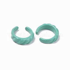 Spray Painted Alloy Cuff Rings&nbsp;X-RJEW-T011-04-RS