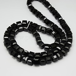 Faceted Cube Shaped Crystal Glass Beads Strands&nbsp;X-GLAA-F008-F02