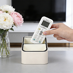 3-Grid Imitation Leather Desktop Storage Boxes&nbsp;CON-WH0095-233A