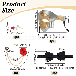 Plastic Masquerade Masks&nbsp;AJEW-OC0014-98B