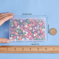 200Pcs Halloween/Christmas Theme Handmade Polymer Clay Beads&nbsp;CLAY-SC0001-44