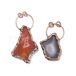 Natural Dyed Druzy Agate Big Pendants&nbsp;G-I330-05R