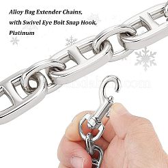 Alloy Bag Extender Chains&nbsp;LS-DIY-WH0304-427P