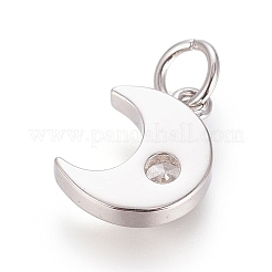 Brass Micro Pave Cubic Zirconia Pendants&nbsp;ZIRC-G166-11