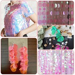 80g Iridescent PVC Paillette/Sequins Pendants&nbsp;KY-SC0002-49B