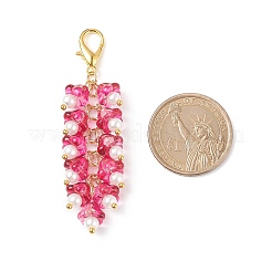 Trumpet Flower Glass Pendant Decorations&nbsp;HJEW-JM00800-02