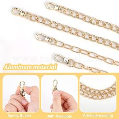 4Pcs 2 Style Aluminum Chains Bag Straps&nbsp;AJEW-FH0002-65