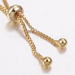 Adjustable Brass Micro Pave Cubic Zirconia Bolo Bracelets&nbsp;BJEW-G586-12G