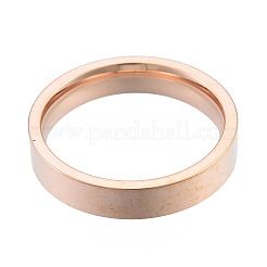 201 Stainless Steel Plain Band Ring for Women&nbsp;RJEW-N043-12RG