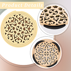 Wood Guitar Sound Hole Cover&nbsp;AJEW-WH20018-105B