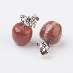 Natural Red Jasper Pendants&nbsp;X-G-G742-06P
