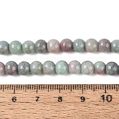 Ombre Effect Opaque Crackle Glass Beads Strands&nbsp;GLAA-Q106-01A-A01