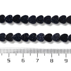 Synthetic Blue Goldstone Beads Strands&nbsp;G-M403-A50-02A
