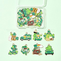 16Pcs 8 Styles Saint Patrick's Day Alloy Pendants&nbsp;ENAM-FS0002-85