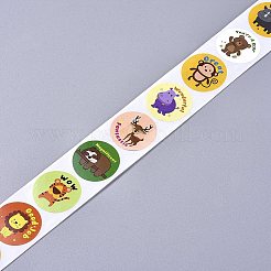 Animal Self-Adhesive Paper Gift Tag Stickers&nbsp;LS-DIY-WH0161-12C