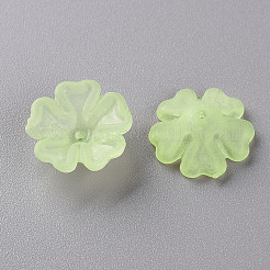 Transparent Frosted Acrylic Bead Caps&nbsp;X-MACR-S371-04A-728