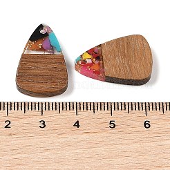 Resin & Wood Pendants&nbsp;WOOD-S061-02C