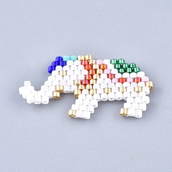 Handmade Seed Beads Pendants&nbsp;SEED-I012-39