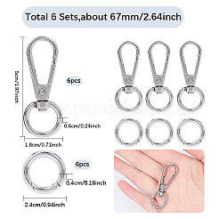 Teardrop Alloy Swivel Clasps&nbsp;PURS-SP0001-02P