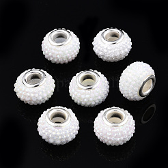 Opaque Resin European Beads&nbsp;RPDL-T038-008H