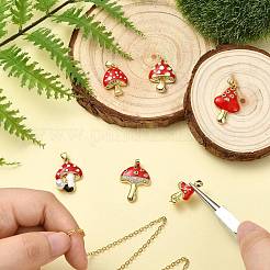 6Pcs 6 Styles Brass Micro Pave Cubic Zirconia Pendants&nbsp;KK-CJ0003-94