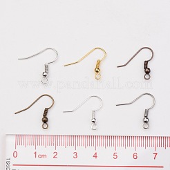 1Box 120PCS 6 Colors Iron Earring Hooks&nbsp;IFIN-X0018-NF-B