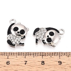 Alloy & Enamel & Crystal Rhinestone Pendants&nbsp;PALLOY-T095-12P