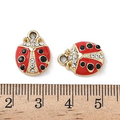 Alloy Enamel Rhinestone Pendants&nbsp;FIND-L024-17A-G