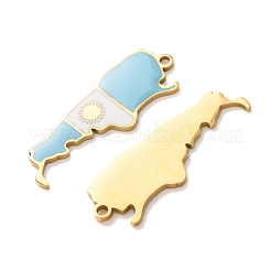 304 Stainless Steel & Enamel Pendants&nbsp;SA-CBA6ECE-01A-G