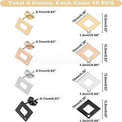 304 Stainless Steel Stud Earring Findings&nbsp;STAS-UN0015-34
