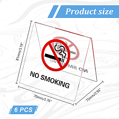 Acrylic No Smoking Sign Billboard&nbsp;LS-DJEW-WH0043-39