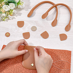 DIY PU Leather Handbag Making Kits&nbsp;PURS-CL0001-43A