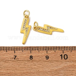 Brass Micro Pave Clear Cubic Zirconia Pendants&nbsp;LS-ZIRC-A019-12G-A