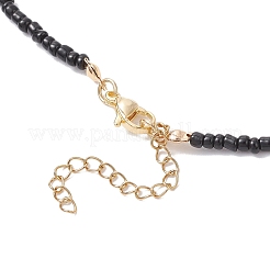 Natural Dyed Mashan Jade Red Cherry Pendant Glass Seed Beaded Necklaces for Women&nbsp;NJEW-TA00211-02