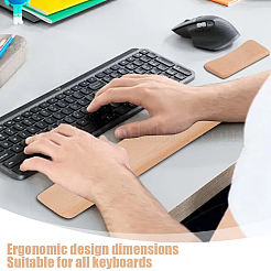 2Pcs 2 Styles Wooden Keyboard Rest & Mouse Rest Wrist Sets&nbsp;AJEW-GA0009-53