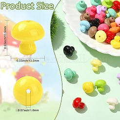 50Pcs Opaque Acrylic Beads&nbsp;OACR-CJ0002-65
