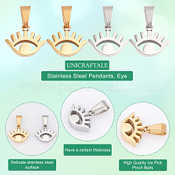 8Pcs 2 Color Ion Plating(IP) 304 Stainless Steel Pendants&nbsp;STAS-UN0032-47