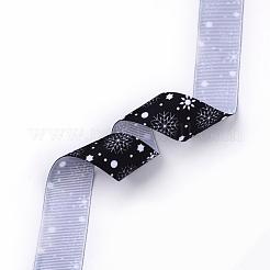 Single Face Printed Polyester Grosgrain Ribbons&nbsp;SRIB-Q019-J001