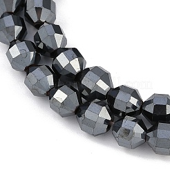 Electroplated Synthetic Non-magnetic Hematite Energy Prism Beads Strands&nbsp;G-H072-M01-01