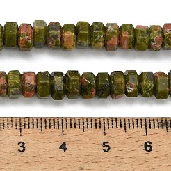 Natural Unakite Beads Strands&nbsp;G-G317-A15-3x6mm