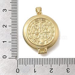Brass Locket Pendants&nbsp;KK-D431-030E-G
