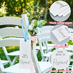 12Pcs Paper Seat Reserved Sign Hanging&nbsp;AJEW-SP0004-48A