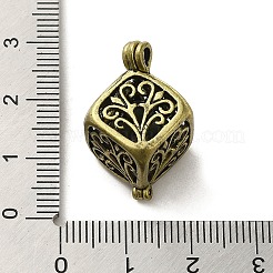 Tibetan Style Hollow Out Brass Pendants&nbsp;KK-G481-06AB