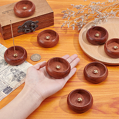 Wood Incense Burner&nbsp;AJEW-WH0816-519A