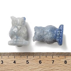 Dyed & Heated Natural Blue Aventurine Carved Figurines&nbsp;DJEW-L023-G05