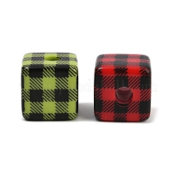 Printed Opaque Acrylic Beads&nbsp;OACR-A040-08