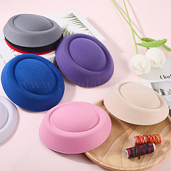 8Pcs 8 Colors Fabric Pillbox Stewardess Fascinator Hat Base for Millinery&nbsp;AJEW-GF0010-95