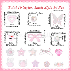 160Pcs 16 Styles Mixed Styles Acrylic Beads&nbsp;OACR-PA0001-77E