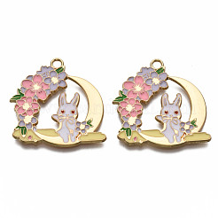 Alloy Enamel Pendants&nbsp;ENAM-T011-113-NR